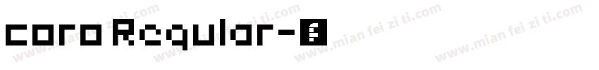 coro Regular字体转换